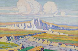 Westliche Landschaft, undated von Birger Sandzén | Gemälde-Reproduktion