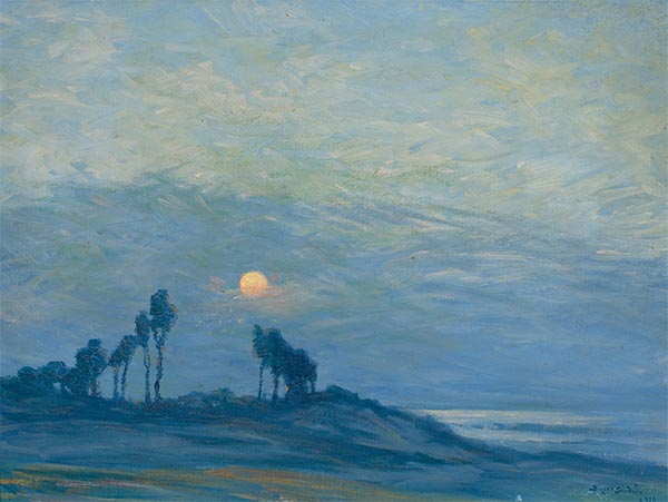 Sunset Over the Trees, 1910 | Birger Sandzén | Painting Reproduction