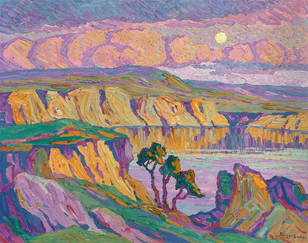Creek at Twilight, 1927 | Birger Sandzén | Painting Reproduction