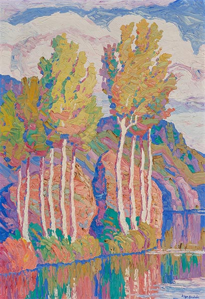 Aspens, Rocky Mountain National Park, Colorado, 1930 | Birger Sandzén | Painting Reproduction