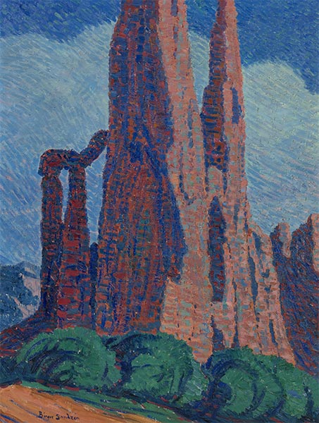 Cathedral Spires II, 1919 | Birger Sandzén | Painting Reproduction