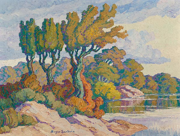 Early Fall, Smoky Hill River, Kansas, 1940 | Birger Sandzén | Painting Reproduction