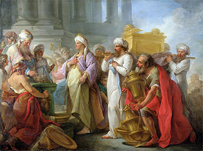 Solomon Before the Ark of the Covenant, 1747 | Blaise Le Sueur | Gemälde Reproduktion