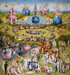 The Garden of Earthly Delights, c.1490/00 by Hieronymus Bosch | Painting Reproduction