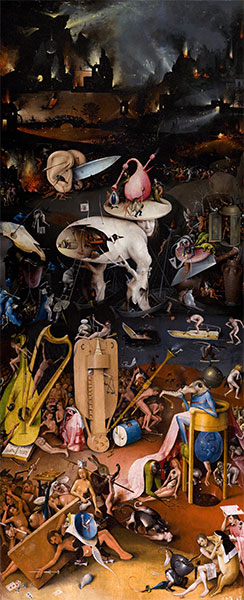 The Garden of Earthly Delights Triptych (Left Panel) | Hieronymus Bosch | Painting Reproduction