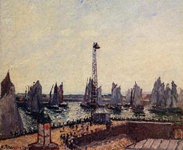 The Inner Port and Pilots Jetty, Le Havre, 1903 by Pissarro | Painting Reproduction