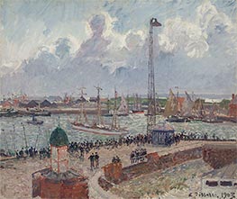 The Inner Harbor, Le Havre, 1903 by Pissarro | Painting Reproduction