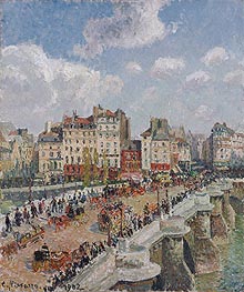 The Pont-Neuf, 1902 by Pissarro | Painting Reproduction