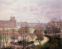 View of the Tuileries - Morning, 1900 by Pissarro | Painting Reproduction