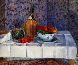 Still Life with Spanish Peppers, 1899 by Pissarro | Painting Reproduction