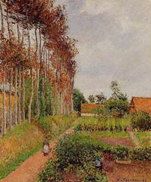 The Steading of the Auberge Ango, Varengeville, 1899 by Pissarro | Painting Reproduction