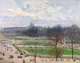 The Garden of the Tuileries on a Winter Afternoon, 1899 von Pissarro | Gemälde-Reproduktion