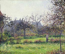Morning Sun, Autumn, Eragny, 1897 by Pissarro | Painting Reproduction