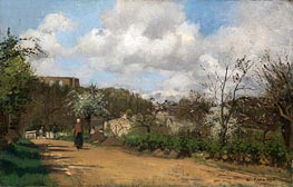 View from Louveciennes, c.1869/70 by Pissarro | Painting Reproduction