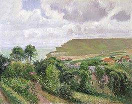 View of Berneval, 1900 by Pissarro | Painting Reproduction
