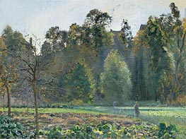The Cabbage Field, Pontoise | Pissarro | Painting Reproduction