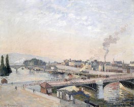 Sunrise at Rouen, 1898 by Pissarro | Painting Reproduction