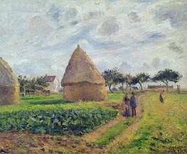 Haystacks, 1878 by Pissarro | Painting Reproduction
