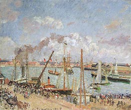 The Port of Le Havre, Afternoon, Sun, 1903 by Pissarro | Painting Reproduction