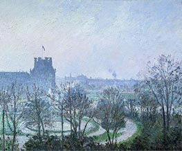 White Frost, Jardin des Tuileries, 1900 by Pissarro | Painting Reproduction