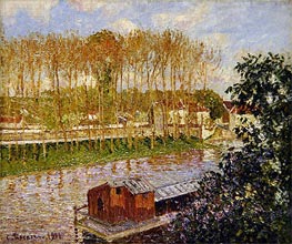 Sunset at Moret-sur-Loing, 1901 by Pissarro | Painting Reproduction