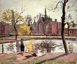 Dulwich College, London, 1871 by Pissarro | Painting Reproduction