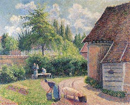 House of Farmers, 1892 by Pissarro | Painting Reproduction