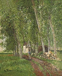 Sous-Bois a Moret , 1902 by Pissarro | Painting Reproduction
