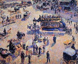 Place Saint-Lazare, 1893 by Pissarro | Painting Reproduction