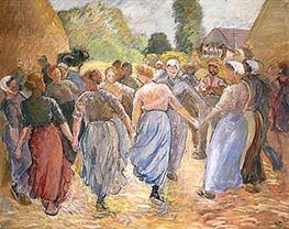 Dancing Countrywomen | Pissarro | Gemälde Reproduktion