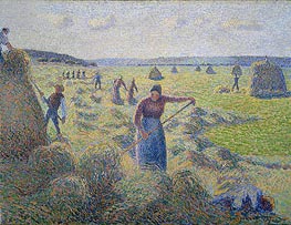 Hay Harvest, 1887 by Pissarro | Painting Reproduction
