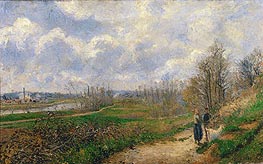 La Sente du Chou, near Pontoise, 1878 by Pissarro | Painting Reproduction