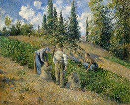 The Harvest, Pontoise, 1881 by Pissarro | Painting Reproduction