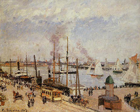 The Port of Le Havre - High Tide, 1903 | Pissarro | Painting Reproduction