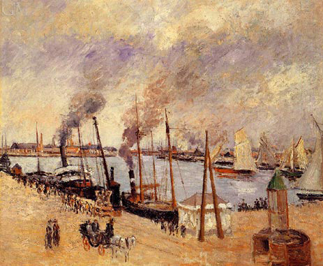 The Port of Le Havre, 1903 | Pissarro | Gemälde Reproduktion