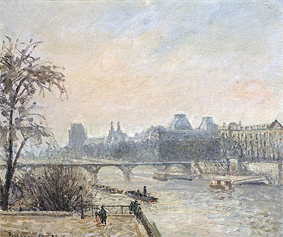 The Seine and the Louvre, Paris, 1903 | Pissarro | Painting Reproduction