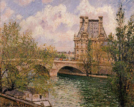 The Pavillon de Flore and the Pont Royal, 1903 | Pissarro | Gemälde Reproduktion