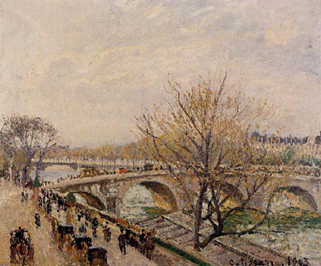 The Seine at Paris, Pont Royal, 1903 | Pissarro | Gemälde Reproduktion