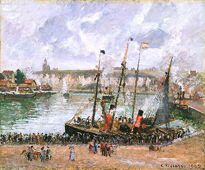 Harbor at Dieppe, 1902 | Pissarro | Painting Reproduction