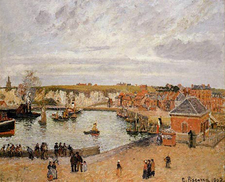 The Port of Dieppe | Pissarro | Painting Reproduction