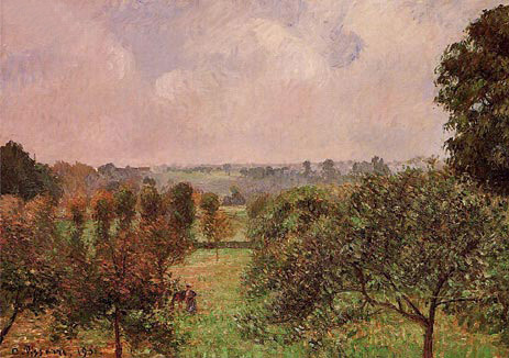 After the Rain, Autumn, Eragny, 1901 | Pissarro | Painting Reproduction