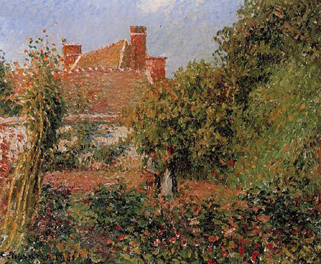 Kitchen Garden at Eragny, Afternoon, 1901 | Pissarro | Painting Reproduction
