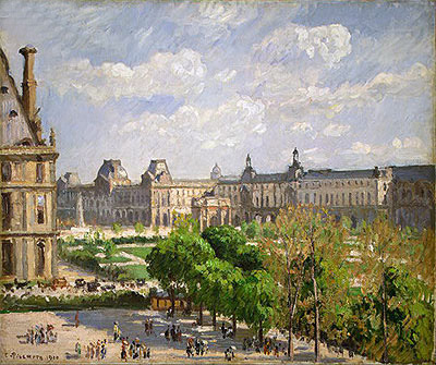 Place du Carrousel, the Tuileries Gardens, 1900 | Pissarro | Gemälde Reproduktion