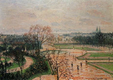 The Tuileries Gardens - Rainy Weather, 1899 | Pissarro | Painting Reproduction