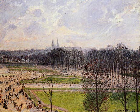 The Garden of the Tuileries on a Winter Afternoon, 1899 | Pissarro | Gemälde Reproduktion