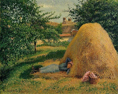 The Siesta, Eragny, 1899 | Pissarro | Painting Reproduction