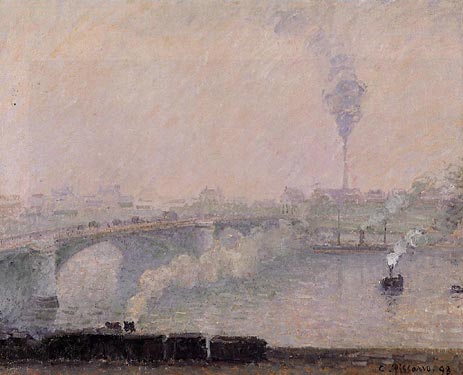 Rouen, Fog Effect, 1898 | Pissarro | Gemälde Reproduktion