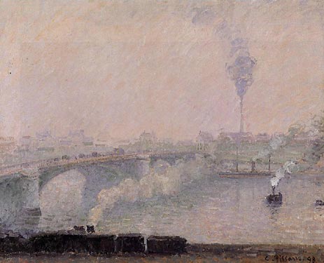 Rouen, Fog Effect, 1898 by Pissarro | Painting Reproduction