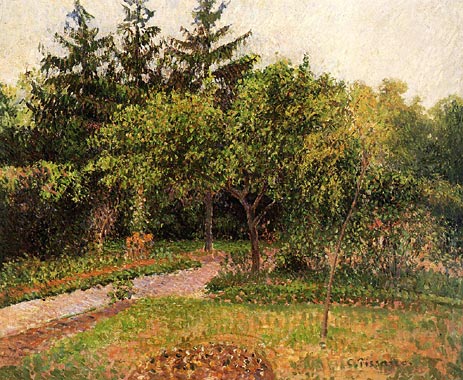 The Garden at Eragny, c.1895 | Pissarro | Painting Reproduction
