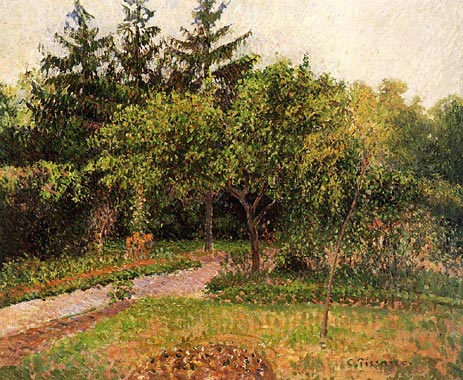 Der Garten in Eragny | Pissarro | Gemälde Reproduktion